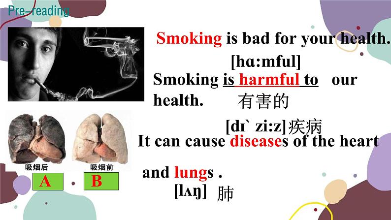 冀教版英语九年级上册 Lesson4 Don’t Smoke, Please!课件07