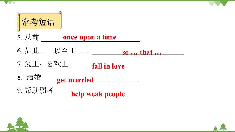 人教新目标(Go for it)版英语八年级下册 Unit 6 An old man tried to move - Section A (Grammar Focus~4c)课件第5页