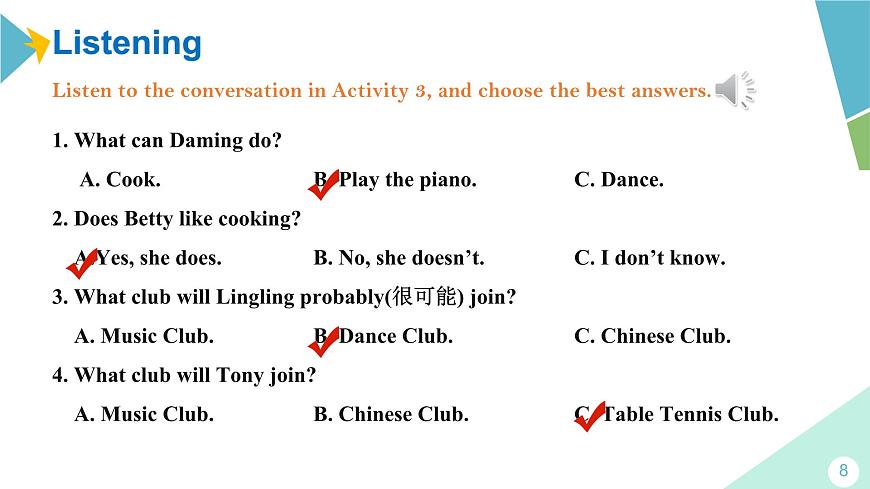 Unit 1 I can play the piano.（課件）第8頁