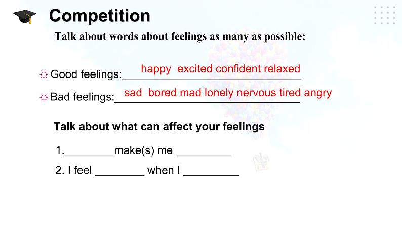 仁爱科普版英语八下Unit5 Topic 3 Many things can affect our feelings Section C课件+教案+练习+音视频03