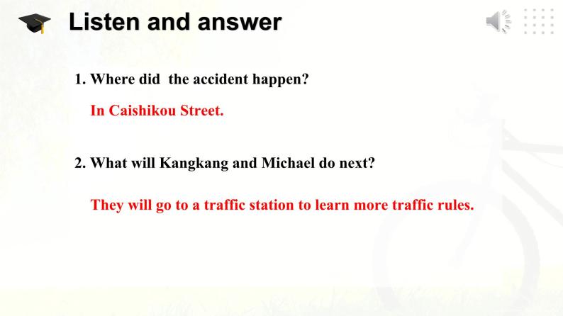 仁爱科普版英语八下Unit 6 Topic 3 Bicycle riding is good exercise.Section B课件+教案+音频05