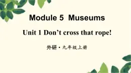 外研版英语九年级上册Module 5 Unit 1课件