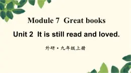 外研版英语九年级上册Module 7 Unit 2课件