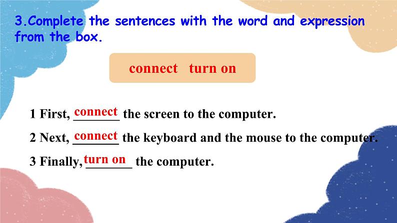 外研版英语七年级上册Module 7 Computers Unit1 How do I write my homework on the computer课件第7页