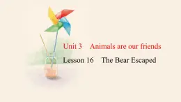 Unit 3 Lesson 16 The Bear Escaped  课件 2023-2024学年冀教版英语八年级下册