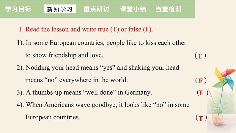 Unit 7 Lesson 40 Body Language 课件 2023-2024学年冀教版英语八年级下册07