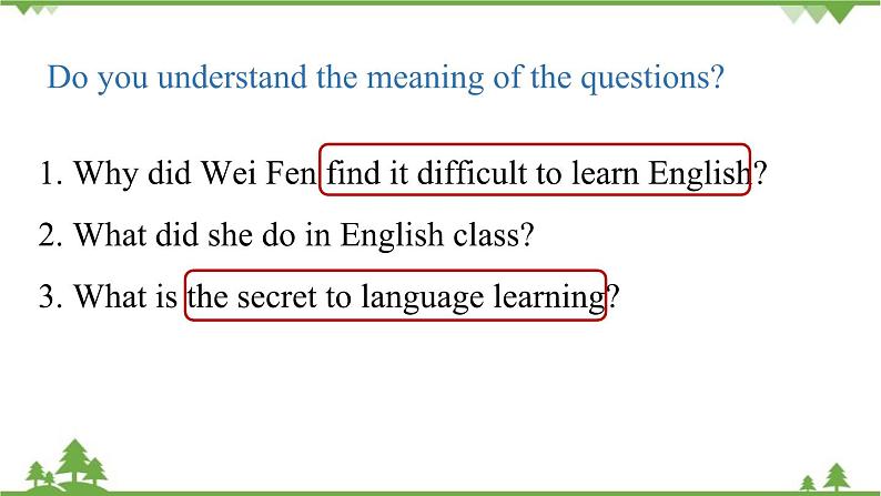 人教新目标版英语九年级上册 Unit 1 How can we become good learners-Section A 3a-3b课件第6页