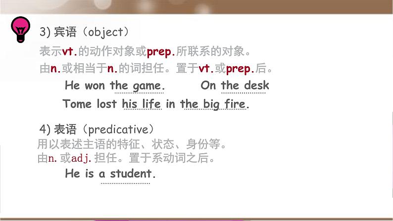 【通用版】中考 初中英语 专题15 句子成分和结构 PPT课件第8页
