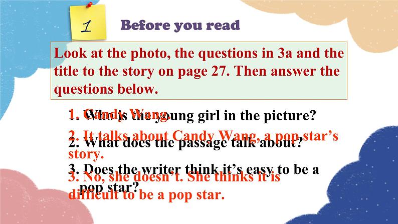 人教新目标(Go for it)版九年级英语全册 Section A3a-3c Unit 4I used to be afraid of the dark课件第6页