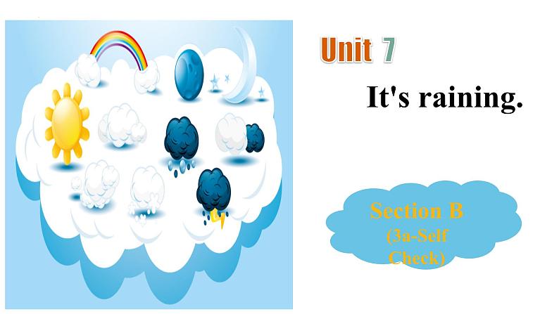 Unit 7 It’s raining.Section B 3a-Self Check 课件 2023-2024学年人教版英语七年级下册第1页