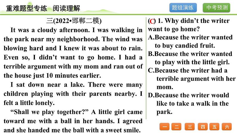 2.题型二 阅读理解(精练册)第8页