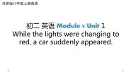 初中英语Unit 1 While the car were changing to red, a car suddenly appeared.课文内容ppt课件