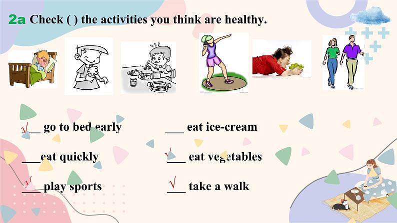 人教新目标Go For It七年级英语下册课件 Unit2 what time do you go to school SectionB 2a-2c第8页