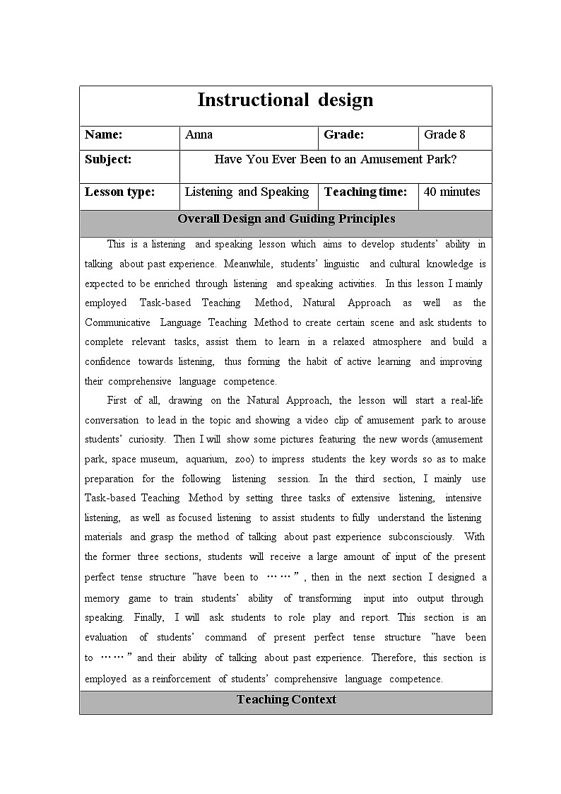 Unit 9 英文教案 人教版八年级英语下册01