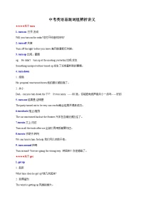 江蘇中考英語常考易混詞組辨析講義