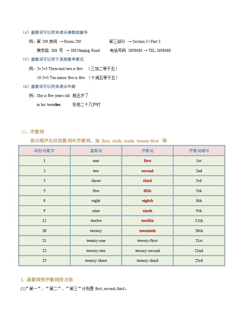 专题04 数词(解析版)第3页