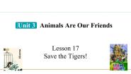 冀教版八年级下册Lesson 17 Save the Tigers教学课件ppt
