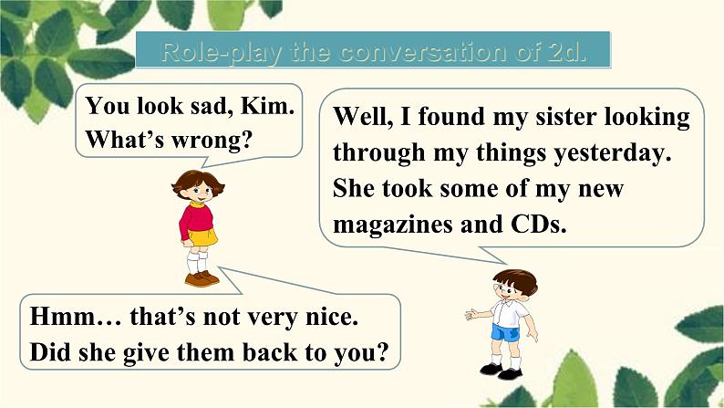 人教版英语八年级下册 Unit4 Why don’t you talk to your parents-Section A 2课件第5页