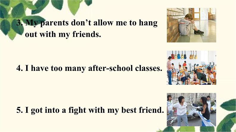 人教版英语八年级下册 Unit4 Why don’t you talk to your parents-Section A课件06
