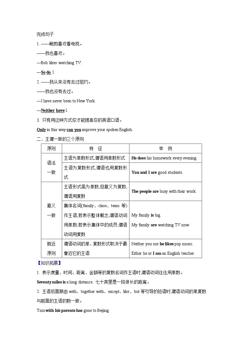 11.倒装句与主谓一致(解析版)-2024年中考一轮复习英语语法基础复习与巩固第2页