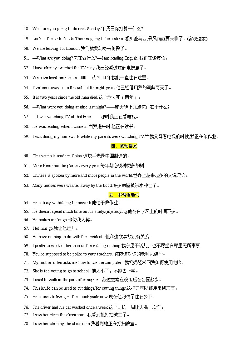专题4.完成句子句型200题冲刺卷(背诵版)第3页