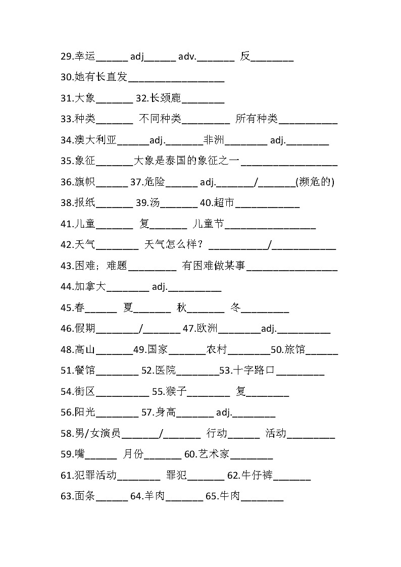 人教版七年级英语下册 知识点02