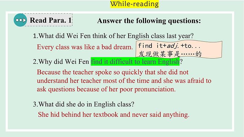 Unit1 课时2. Section A(3a-3b)第6页
