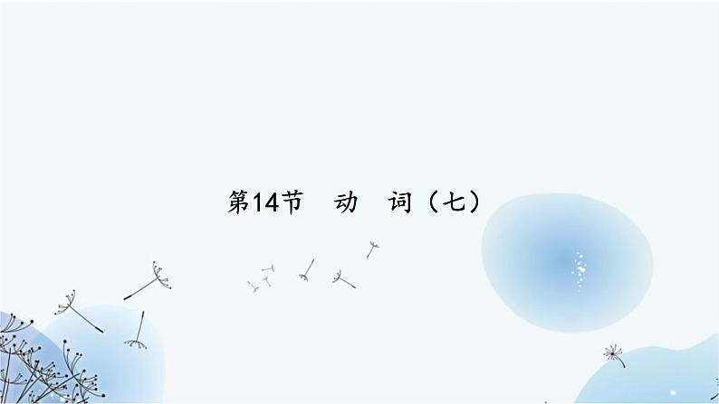 中考英语复习语法专项复习第14节动词(七)课件第2页