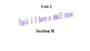 初中英语仁爱科普版七年级上册Topic 1 I have a small nose集体备课ppt课件