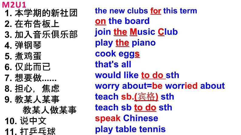 外研版(新标准)初中英语七年级下册Module1-Module12重点短语的课件第4页
