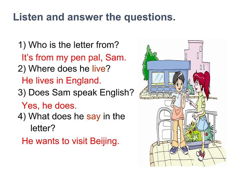 仁爱版英语七年级上册 Unit 3 getting together Topic 1. Does he speak Chinese_课件1(1) 课件第8页