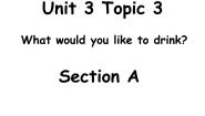 初中英语仁爱科普版七年级上册Unit 3 Getting togetherTopic 3 What would you like to drink?课文内容课件ppt