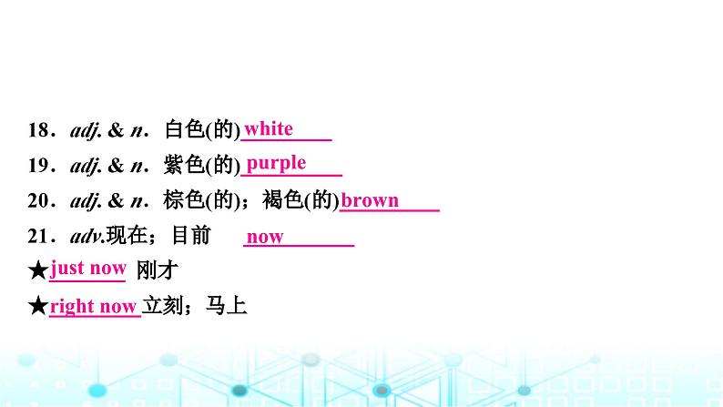 人教版中考英语复习考点一七年级(上)Units1-4(含Starter)课件07