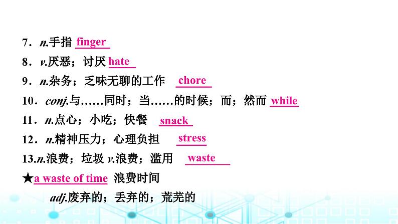 人教版中考英语复习考点一0二八年级(下)Units3-4课件第4页