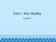 冀教版英语九年级全一册 Unit 1  Stay Healthy Lesson 2_ 课件