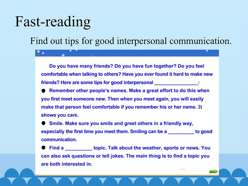 冀教版英语九年级全一册 Unit 9 Communication Lesson 50_(3) 课件第6页