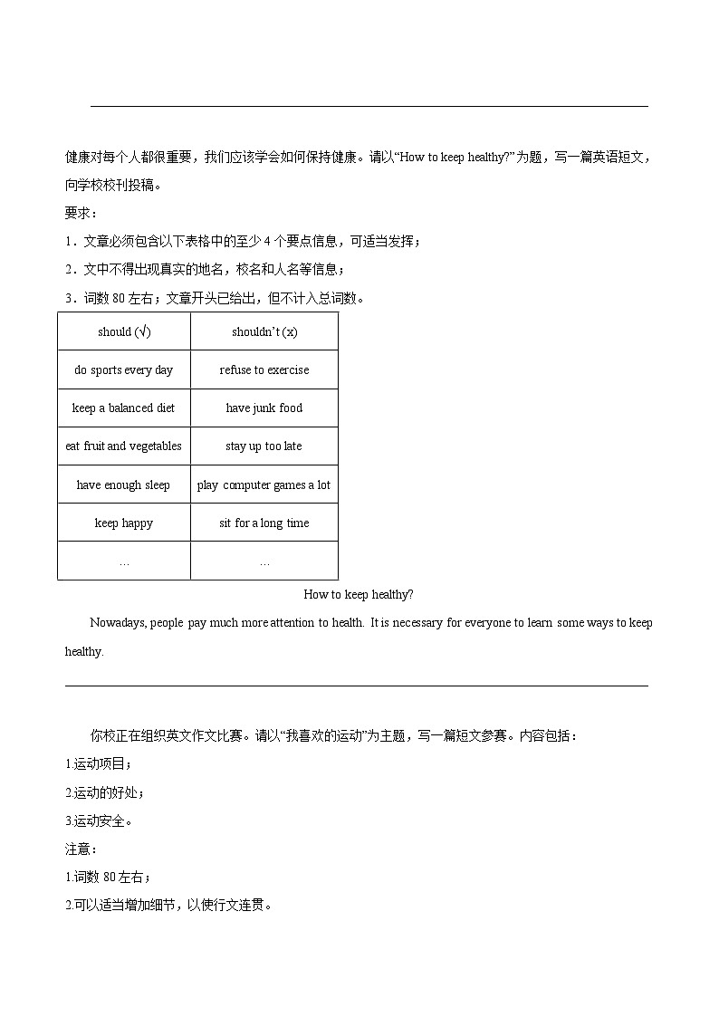 专题33 书面表达 考点1 观点看法类-中考英语真题分项汇编(全国通用)第3页