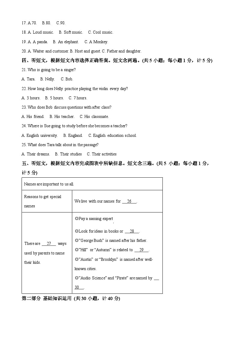 2024年四川省成都市双流区中考二模英语试题(解析版)第2页