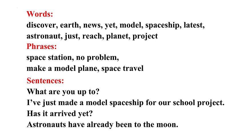 外研版八年級下冊英語Module 3 Journey to space Unit 1 Has it課件第4頁