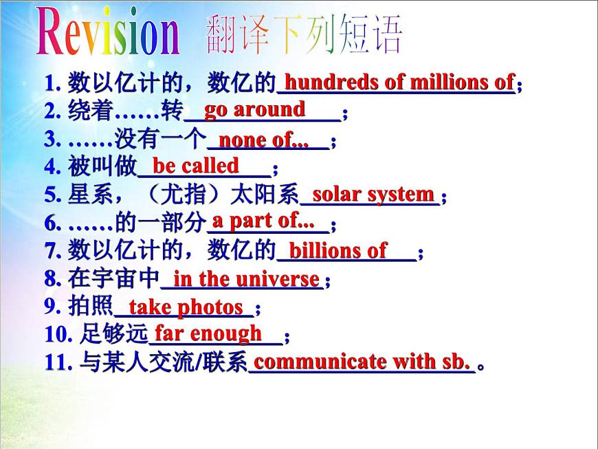 外研版英語八年級(jí)下冊(cè)Module 3 Journey to space Unit-3課件第3頁