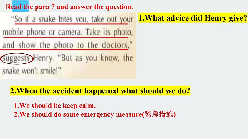 外研版八年级英语上册Module8 Accidents Unit 2课件07