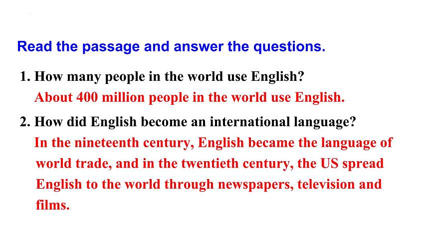 外研版九年級(jí)英語(yǔ)下冊(cè)Module 7 English for you and me Unit 2 課件第6頁(yè)