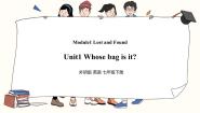 初中英语外研版 (新标准)七年级下册Unit 1 Whose bag is this?评课ppt课件