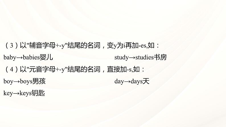 人教版中考英语语法专项复习 专题一 名词 课件第6页
