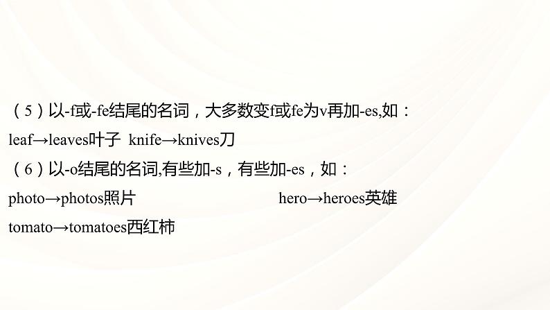 人教版中考英语语法专项复习 专题一 名词 课件第7页