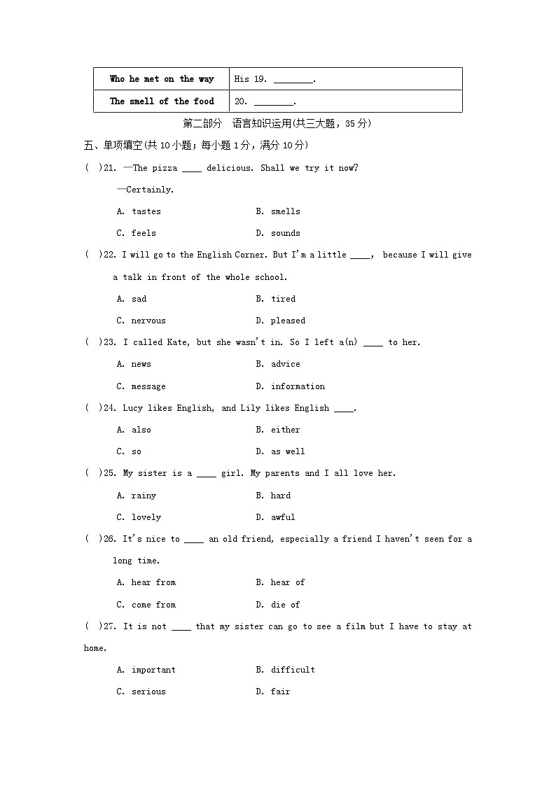 Module1 學(xué)情評估第3頁