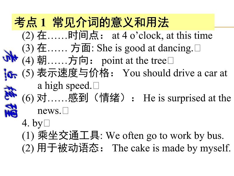 中考英语(深圳地区)复习语法课件:介词第5页