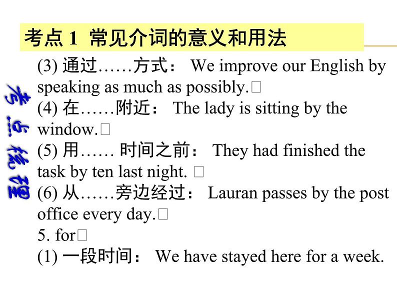 中考英语(深圳地区)复习语法课件:介词第6页