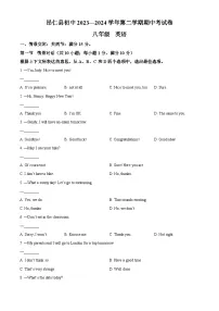 西藏自治区日喀则市昂仁县2023-2024学年八年级下学期期中考试英语试题