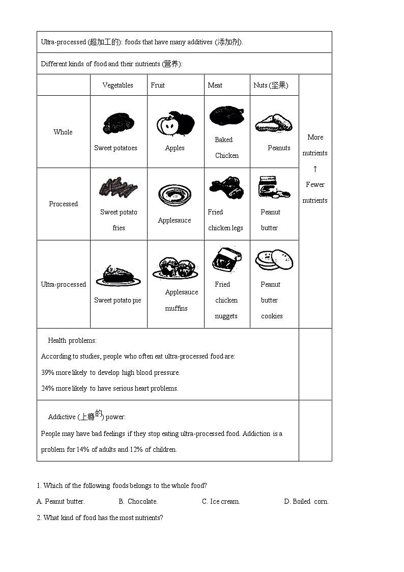 2024年山东省济南市章丘区中考一模英语试题第3页